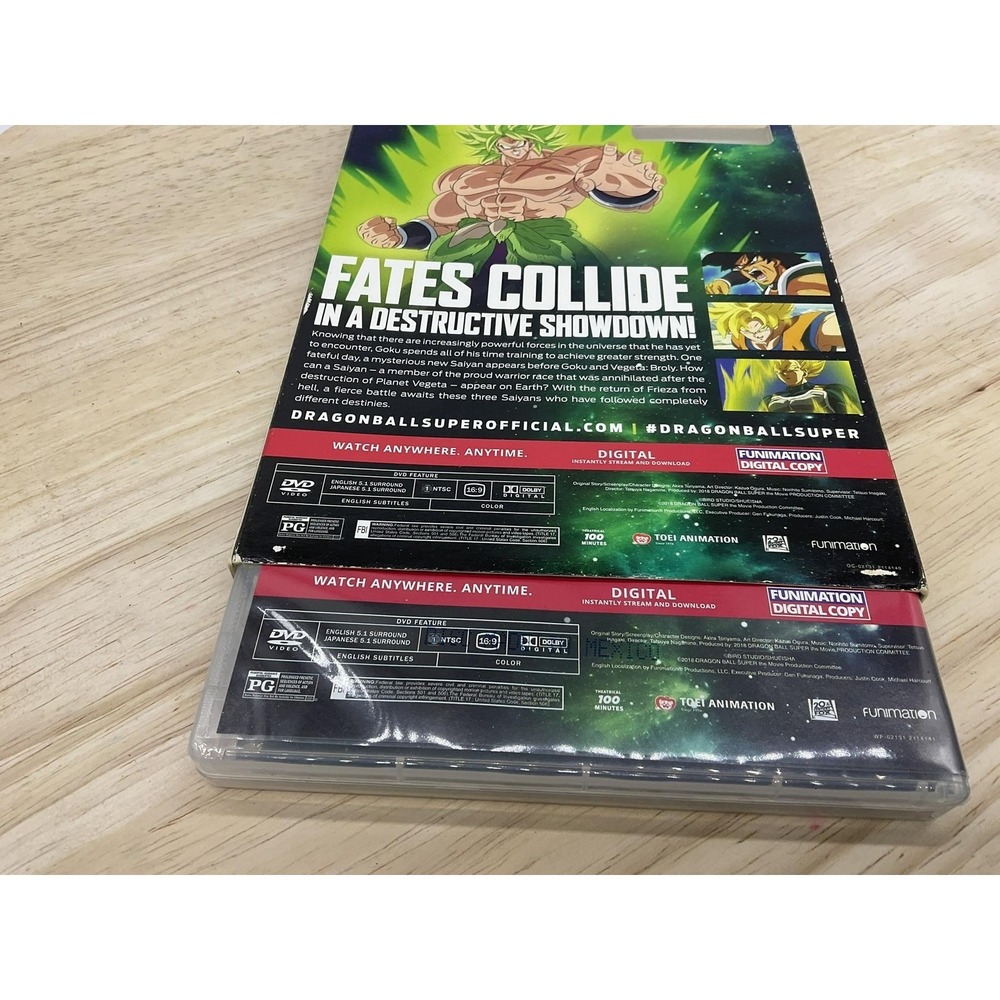 Dragon Ball Super Broly The Movie DVD 2018 Funimation PG Widescreen Anime - Picture 14 of 14